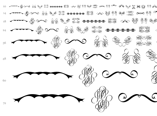 Tribalism font waterfall
